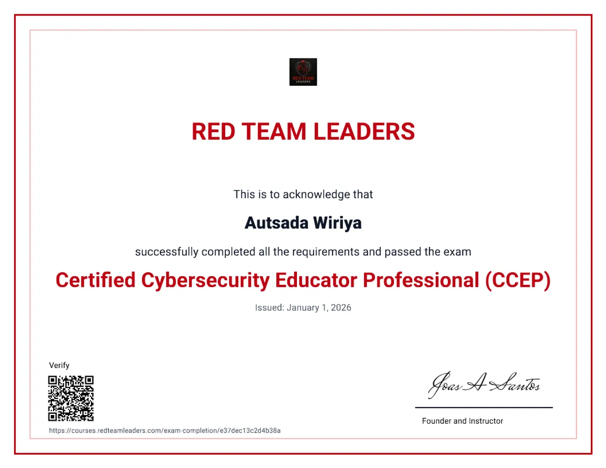 Certified Cybersecurity Educator Professional (CCEP)